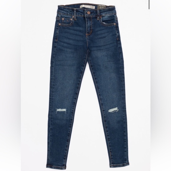 NWT Tractr Diane skinny mid rise indigo size 16 - Picture 1 of 4
